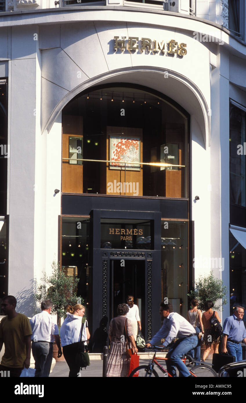Hermes Shop, Neuer Wall, Schleussenstrasse Street, Amburgo, Germania Foto Stock