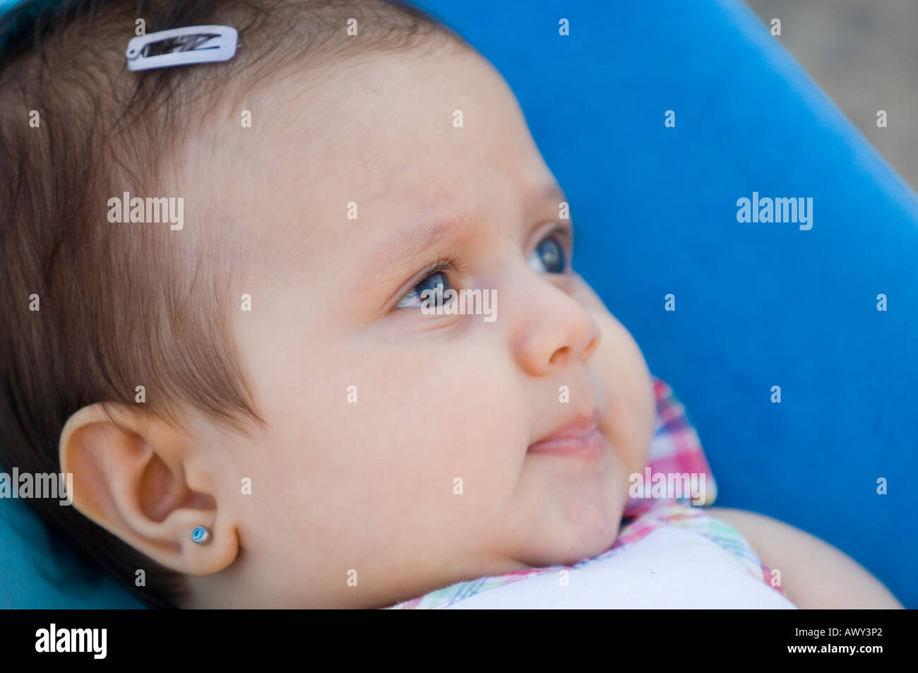 Close up di una bambina Foto Stock