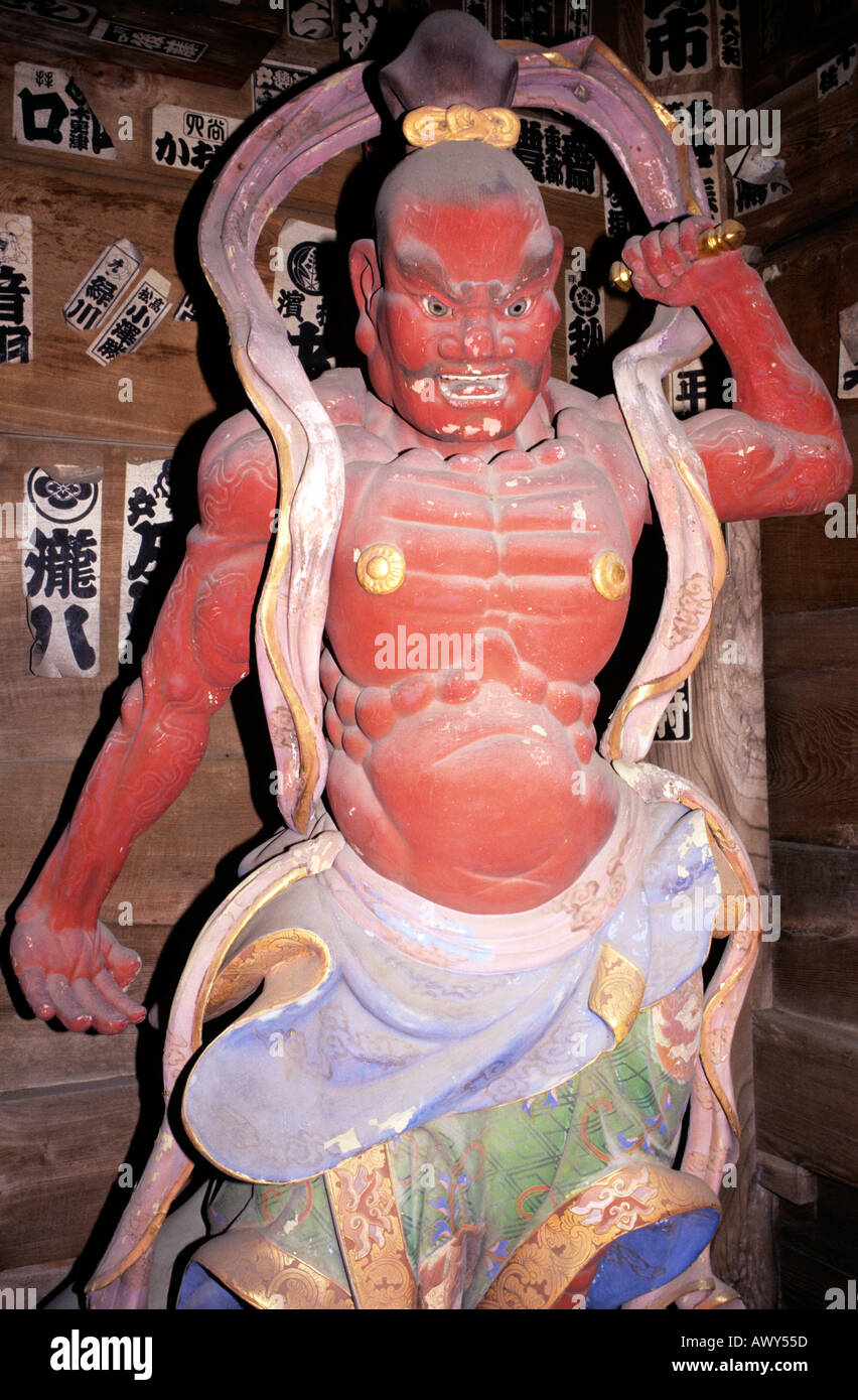 Custode figura Sugimoto Dera Tempio Kamakura Giappone Foto Stock