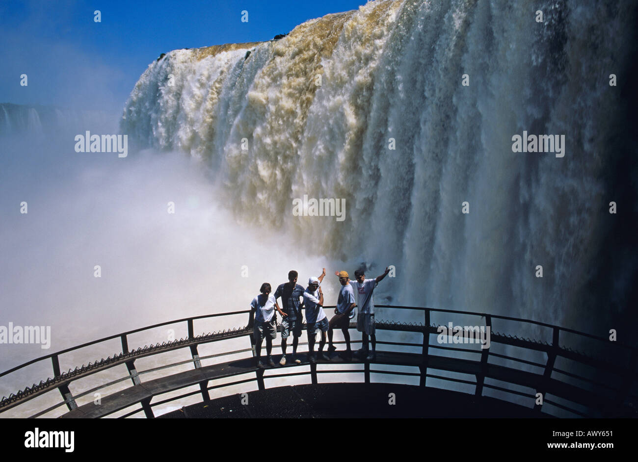 Foz de Iguacu cascate Brasile Foto Stock