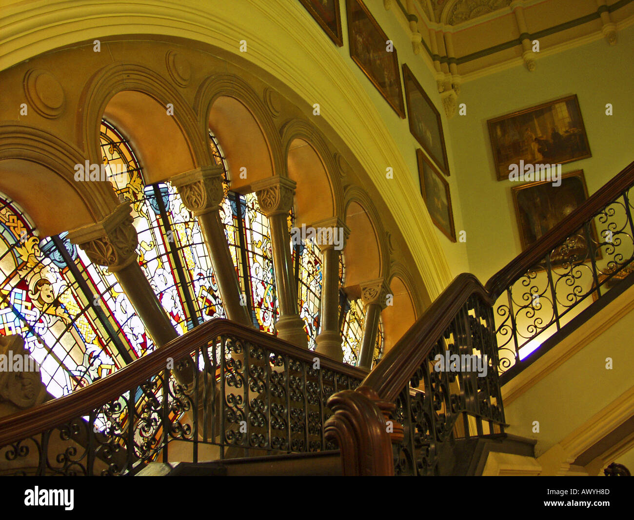 Australia New South Wales Sydney QVB Queen Victoria Building shopping center JMH0818 Foto Stock