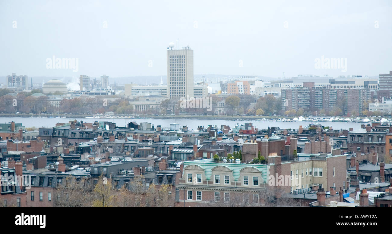 Back Bay a Boston Foto Stock