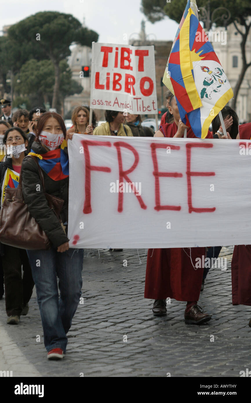 Free Tibet Foto Stock