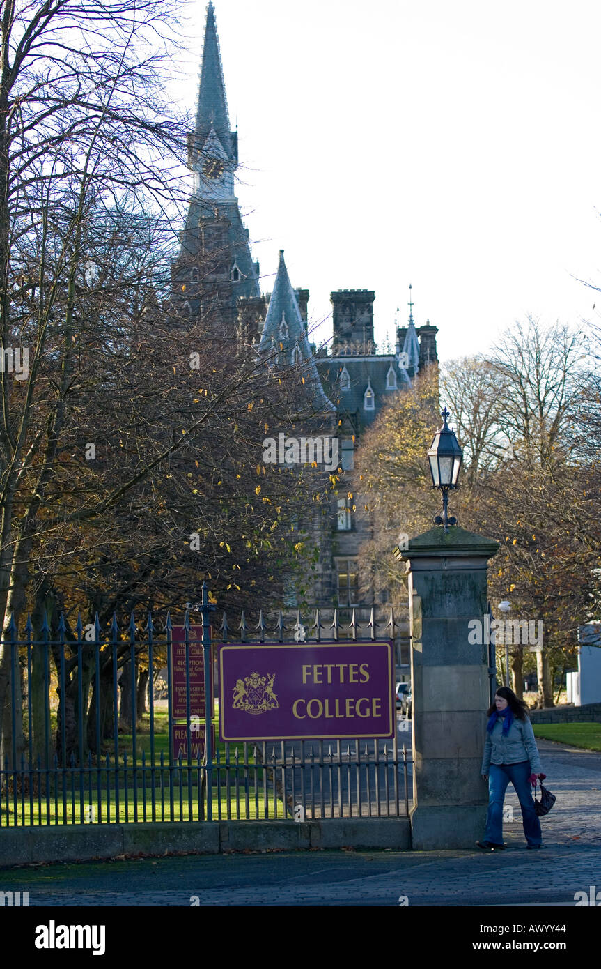 Fettes College e motivi, Edimburgo in Scozia Foto Stock