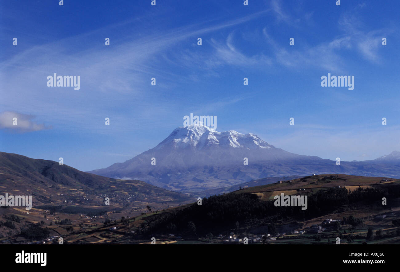 Il monte Chimborazo, Ecuador Foto Stock