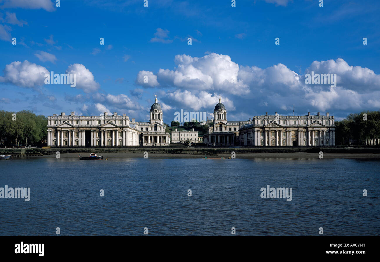 OLD Royal Naval College di Londra, Regno Unito Foto Stock