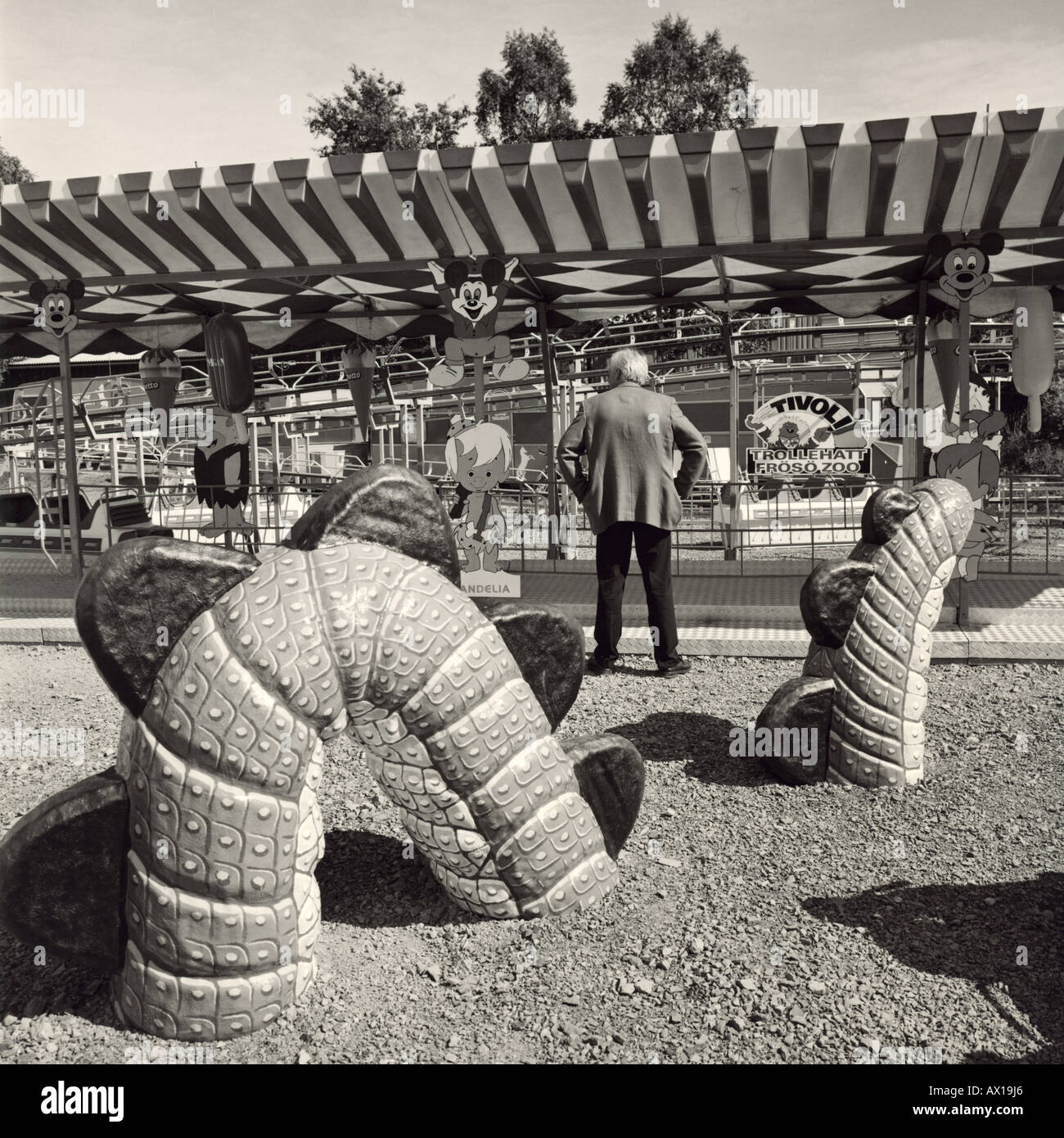 Il grande lago di Monster come una scultura Foto Stock