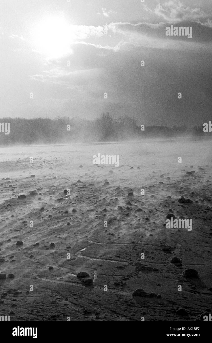 Deserto con polvere 1428341 uid Foto Stock