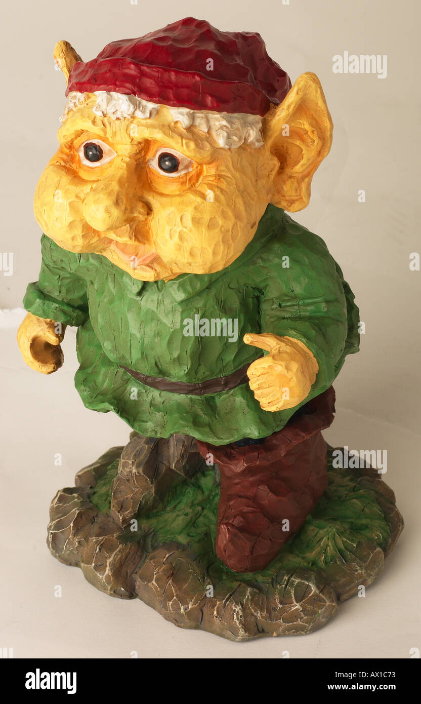 Elf natale figurina L3 Foto Stock