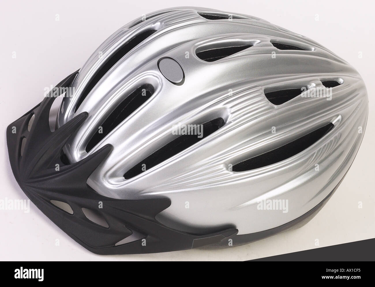 Argento noleggio casco L1 Foto Stock