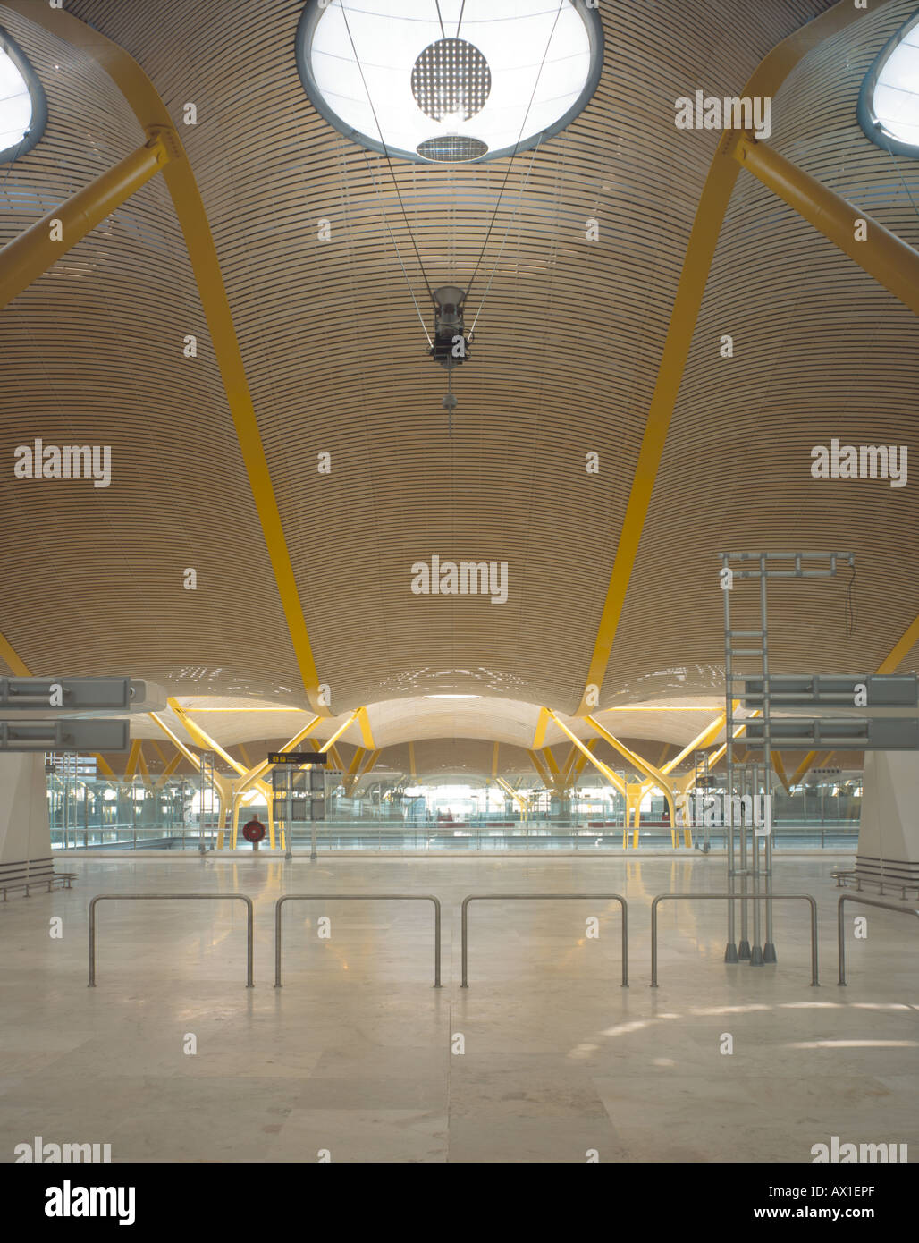 Dall'aeroporto Barajas di Madrid- terminale 4, Madrid, Spagna Foto Stock