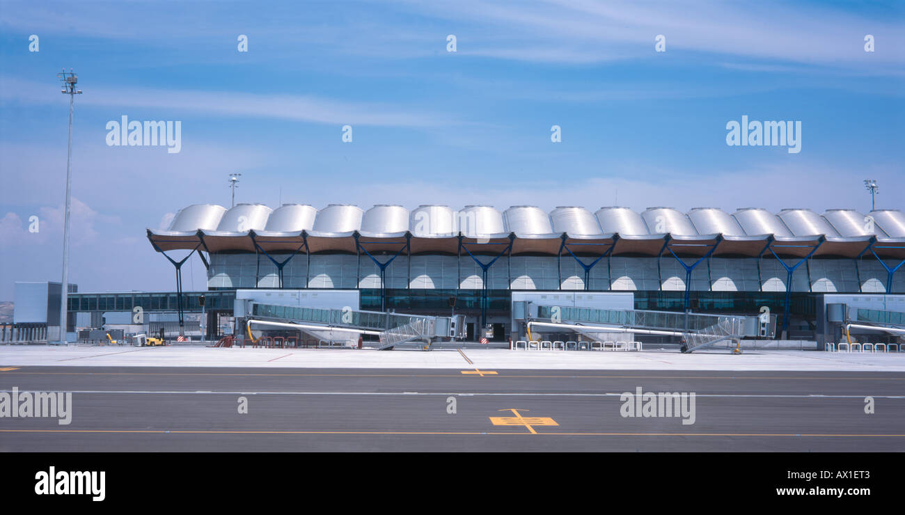 Dall'aeroporto Barajas di Madrid- terminale 4, Madrid, Spagna Foto Stock