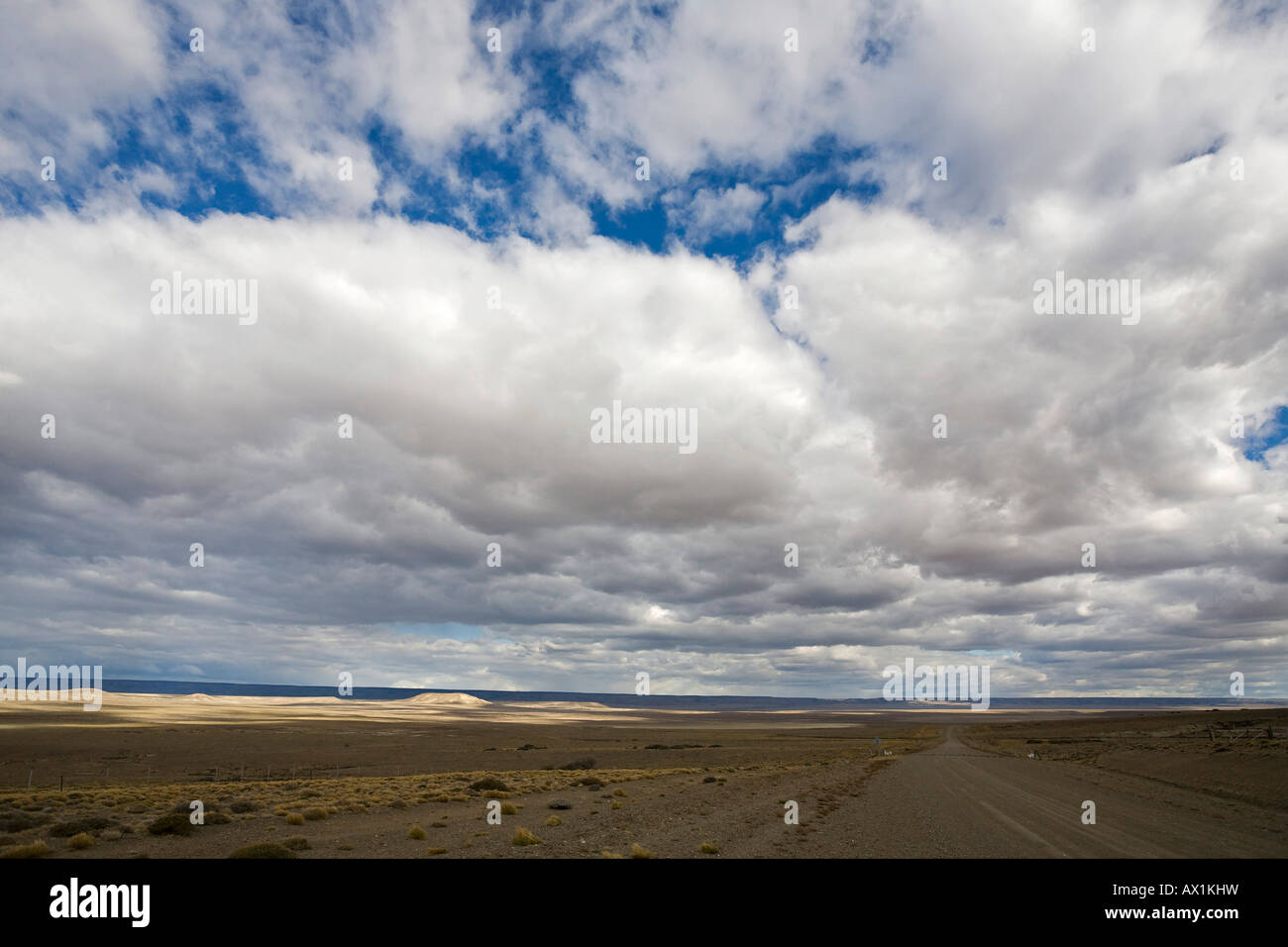 Paesaggio Infinito nel sud dell Argentina, Patagonia, Sud America Foto Stock