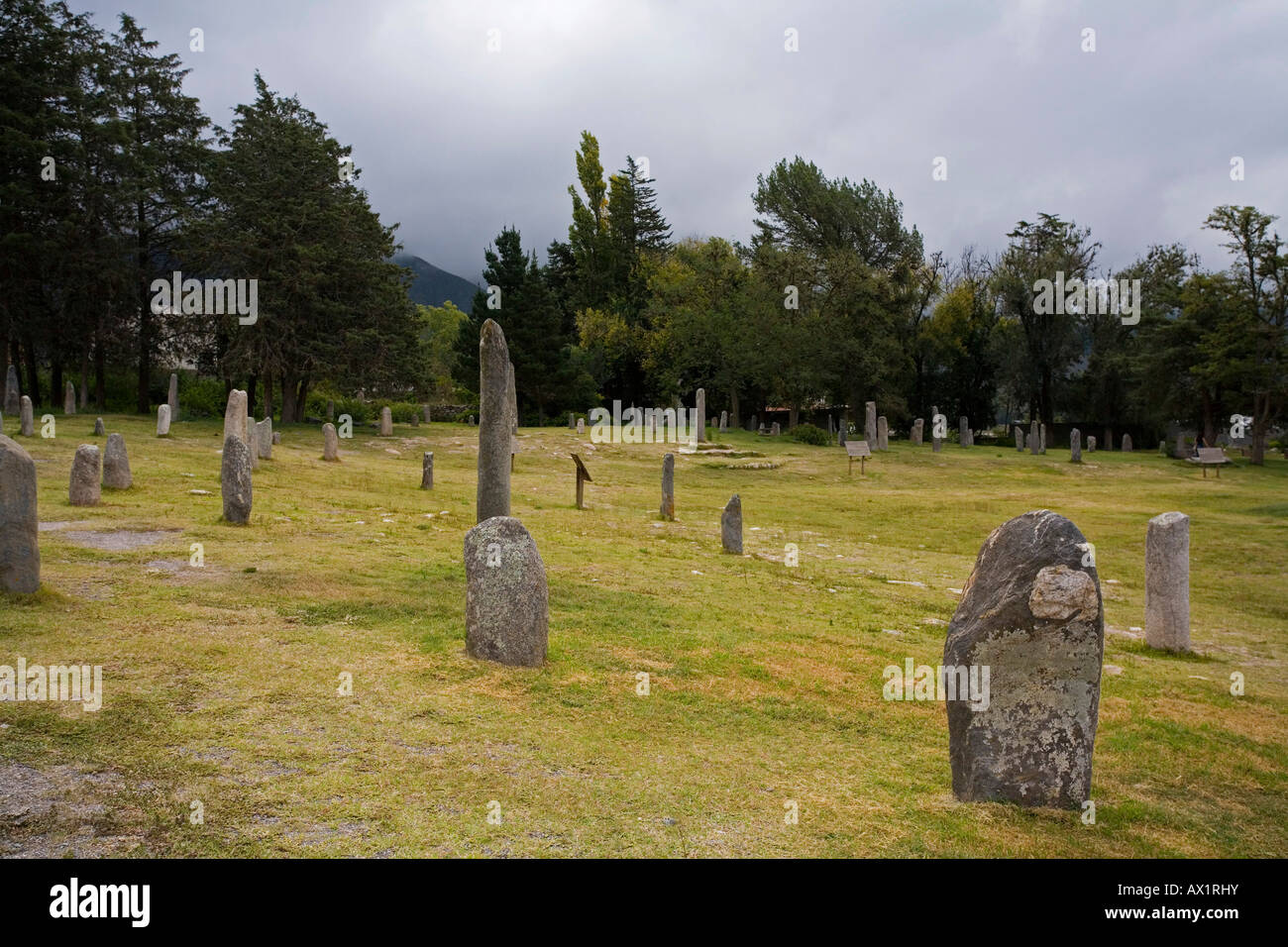 Piastre di pietra, El Mollar vicino a Los MenhiresTafi del Valle, Argentina, Sud America Foto Stock