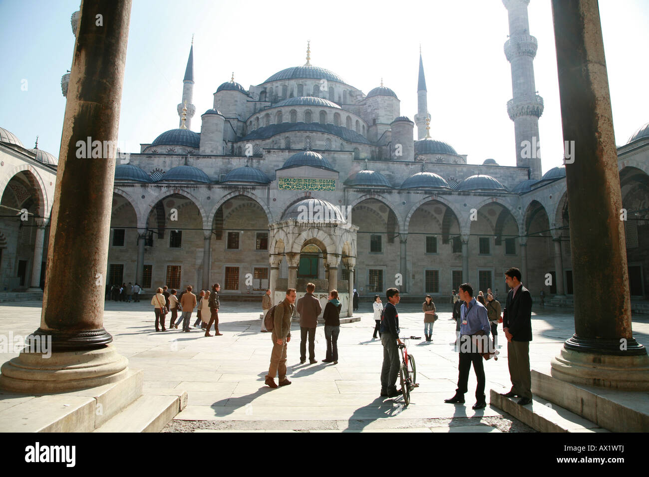 La Moschea Blu Sultan Ahmet Camii ad Istanbul in Turchia Foto Stock