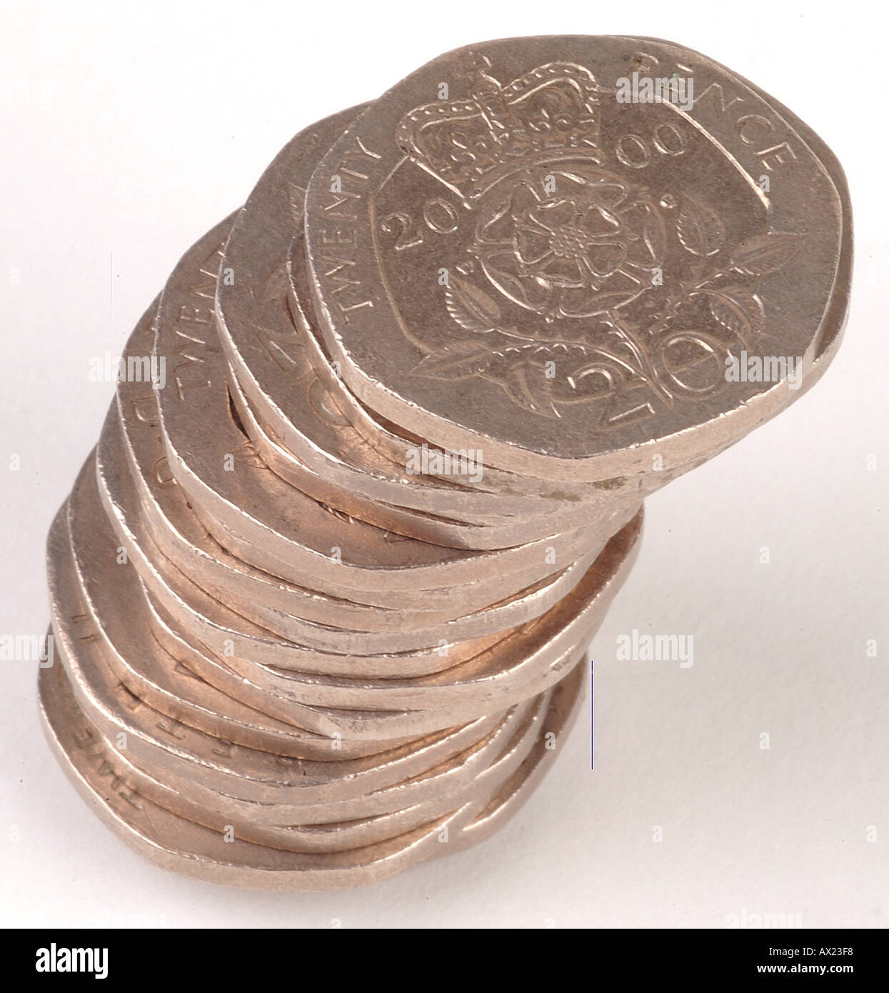Un gruppo di monete Britanniche 1445664 uid Foto Stock