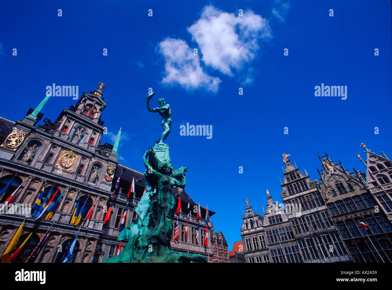 Belgio Anversa Town Hall Foto Stock