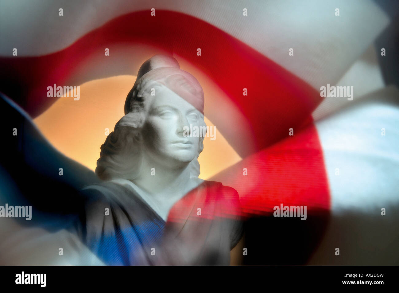 Marianne, il simbolo nazionale della Repubblica francese Foto Stock