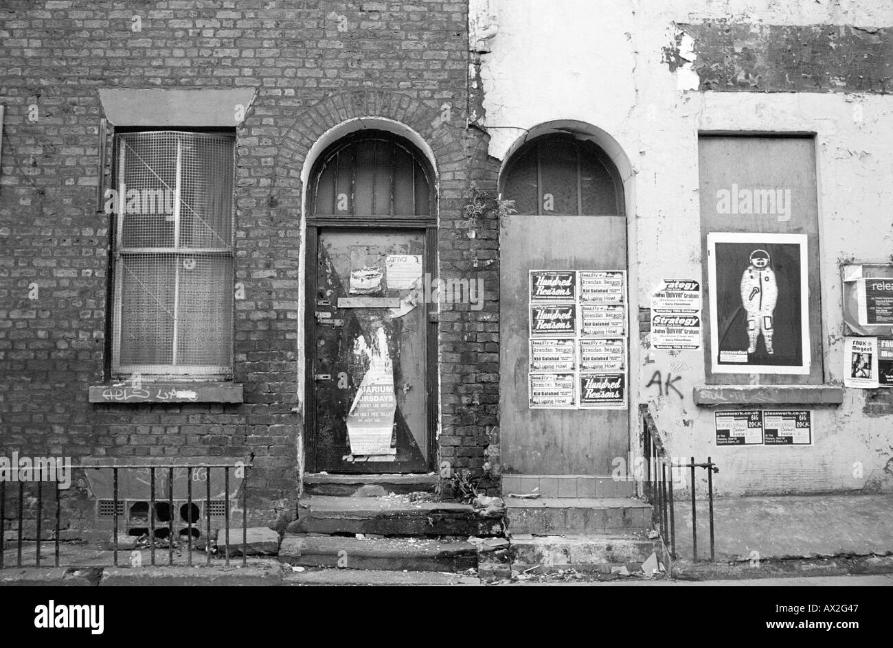 Case abbandonate in Liverpool Foto Stock