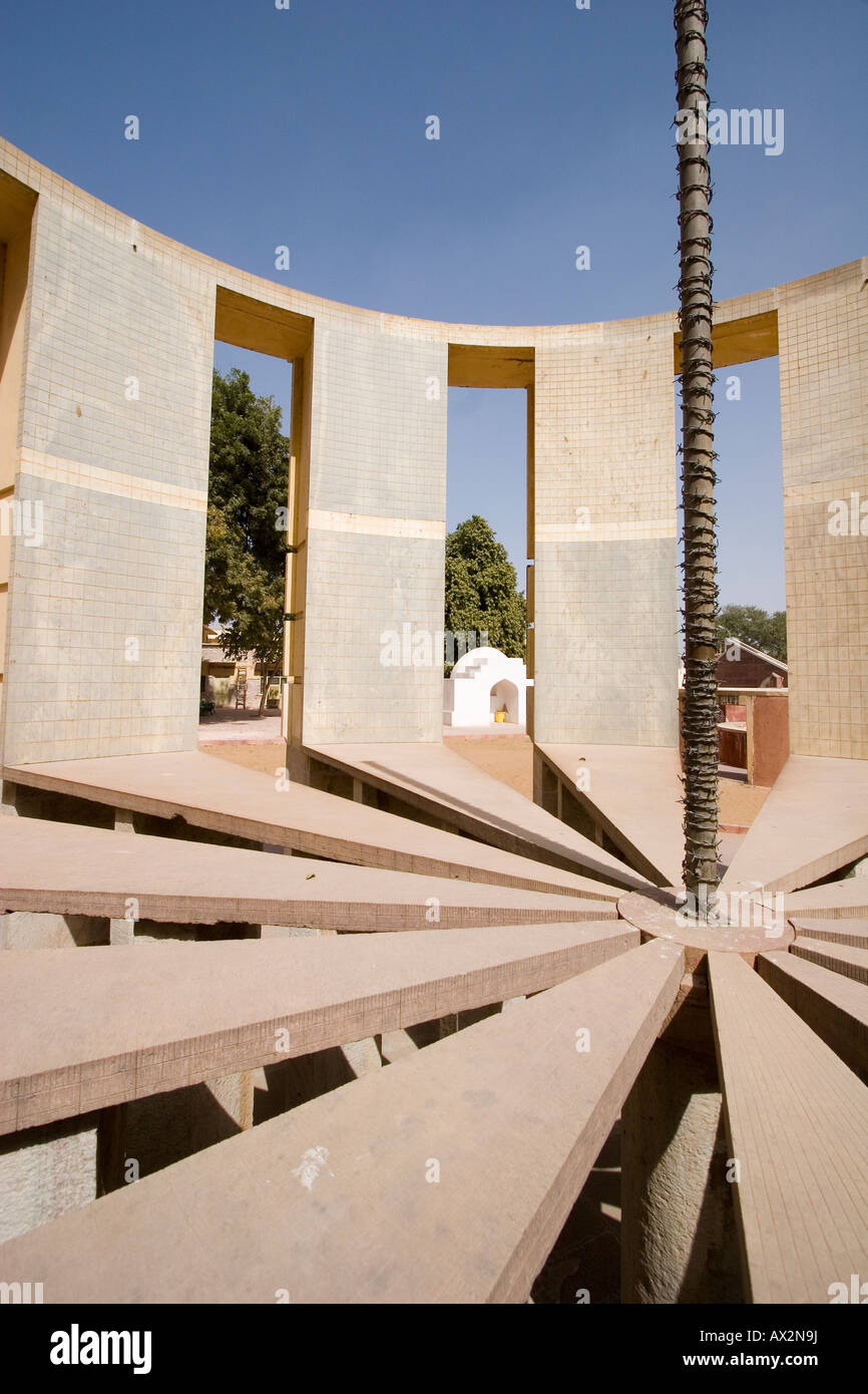 Cielo antico strumento di osservazione, Jai Prakash Yantra, Jaipur Foto Stock