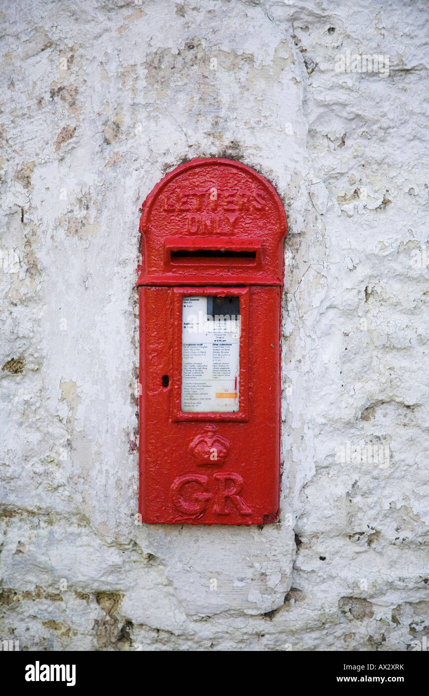 Nella parete letter box del regno di George il sesto Foto Stock
