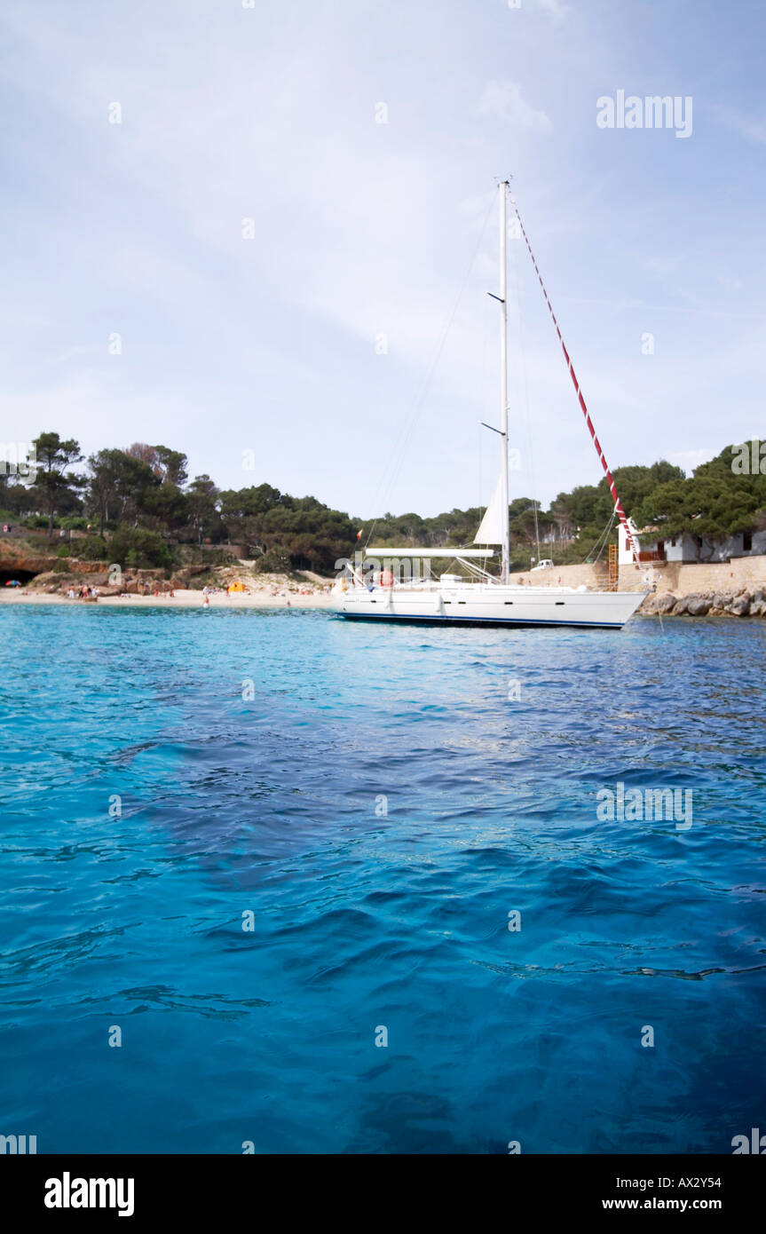 Nave a Vela Yacht all'aperto Foto Stock