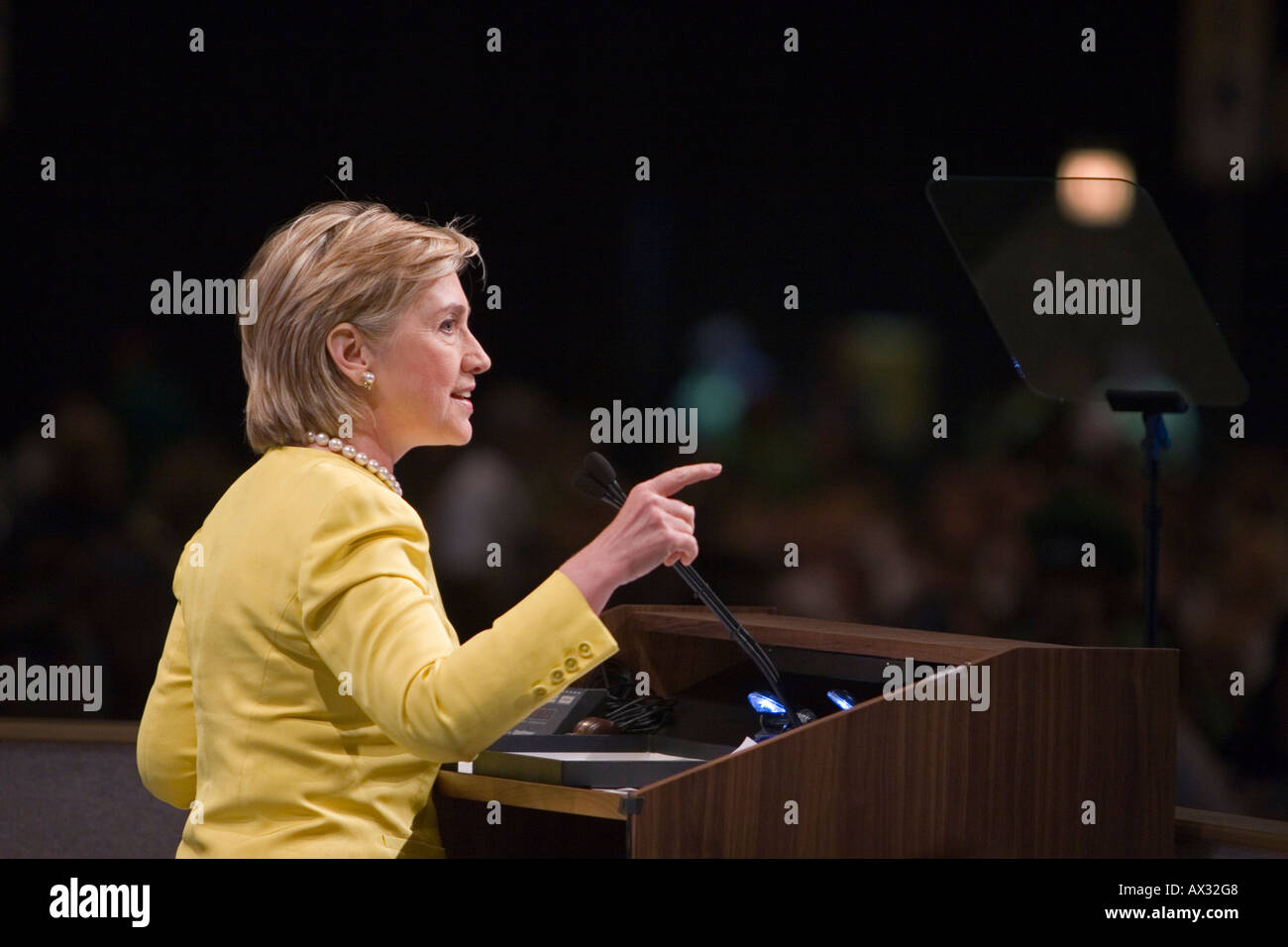 Hillary Rodham Clinton Foto Stock