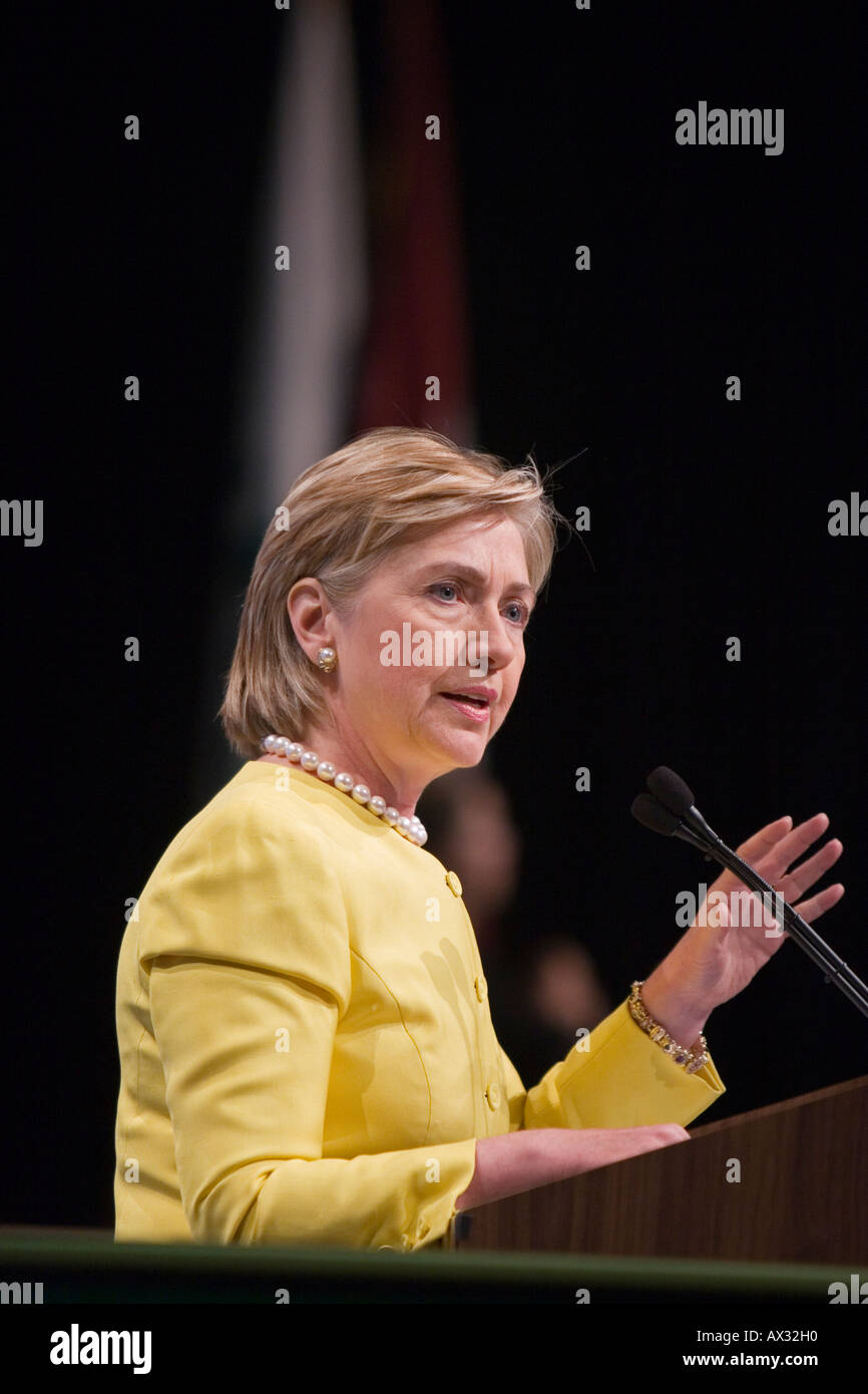 Hillary Rodham Clinton Foto Stock