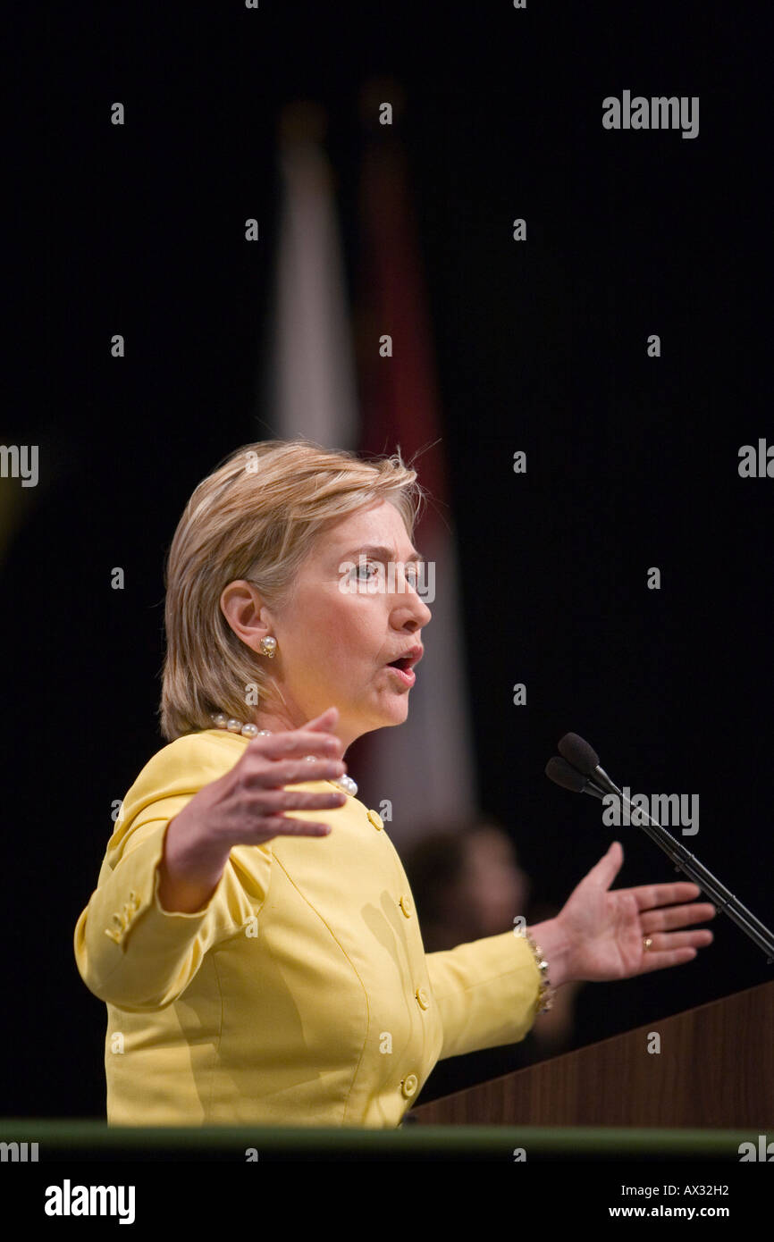 Hillary Rodham Clinton Foto Stock