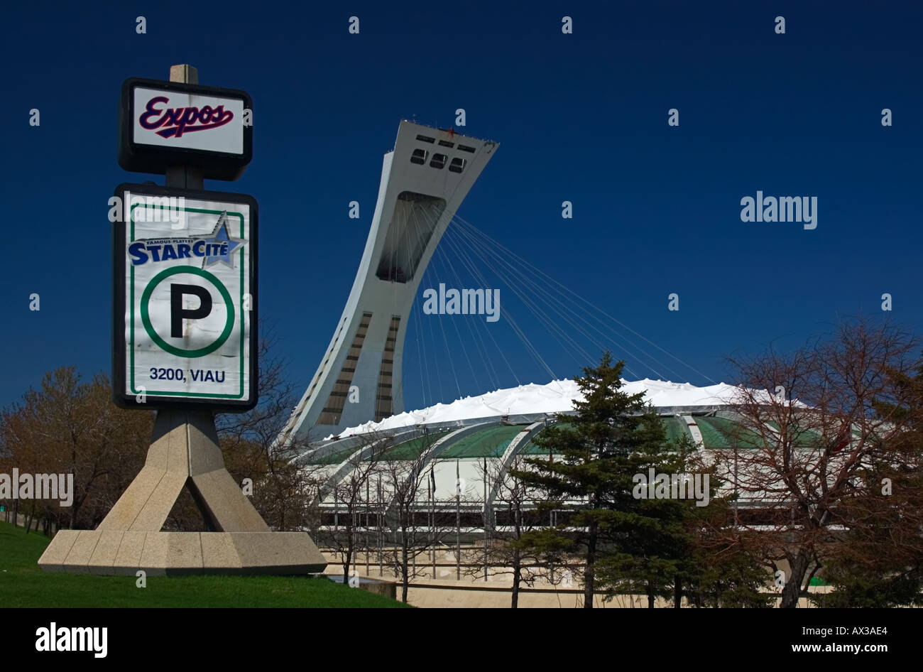 Stadio Olimpico, Olympic Park, Montreal, Quebec, Canada Foto Stock