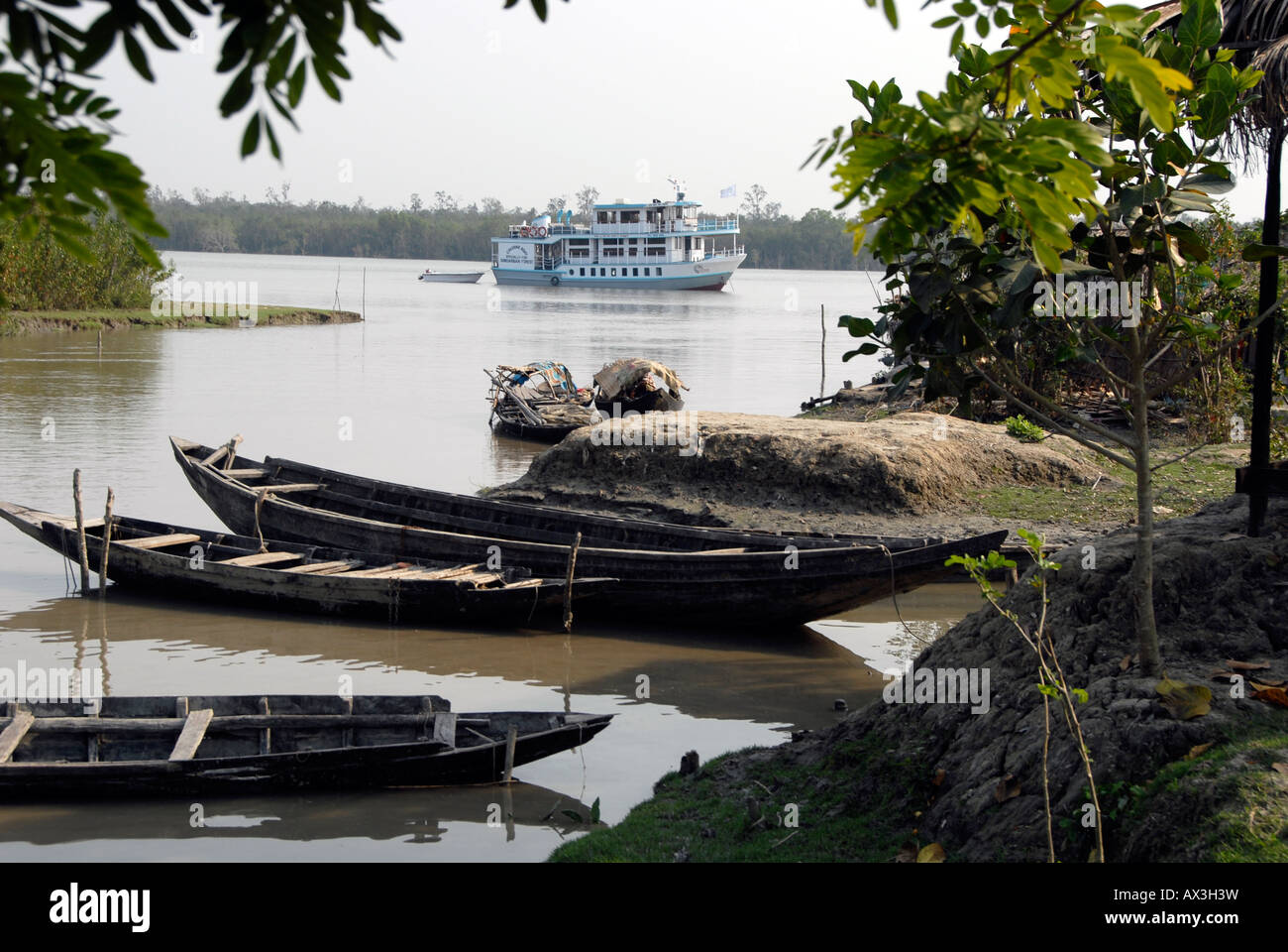 Bonbibi nave turistica, Sunderban, Bangladesh Foto Stock