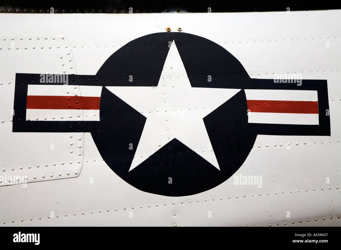 Museo Nuovo Messico USA Ottobre 2006 USAF aeromobile roundel White Sands Missile Range Foto Stock