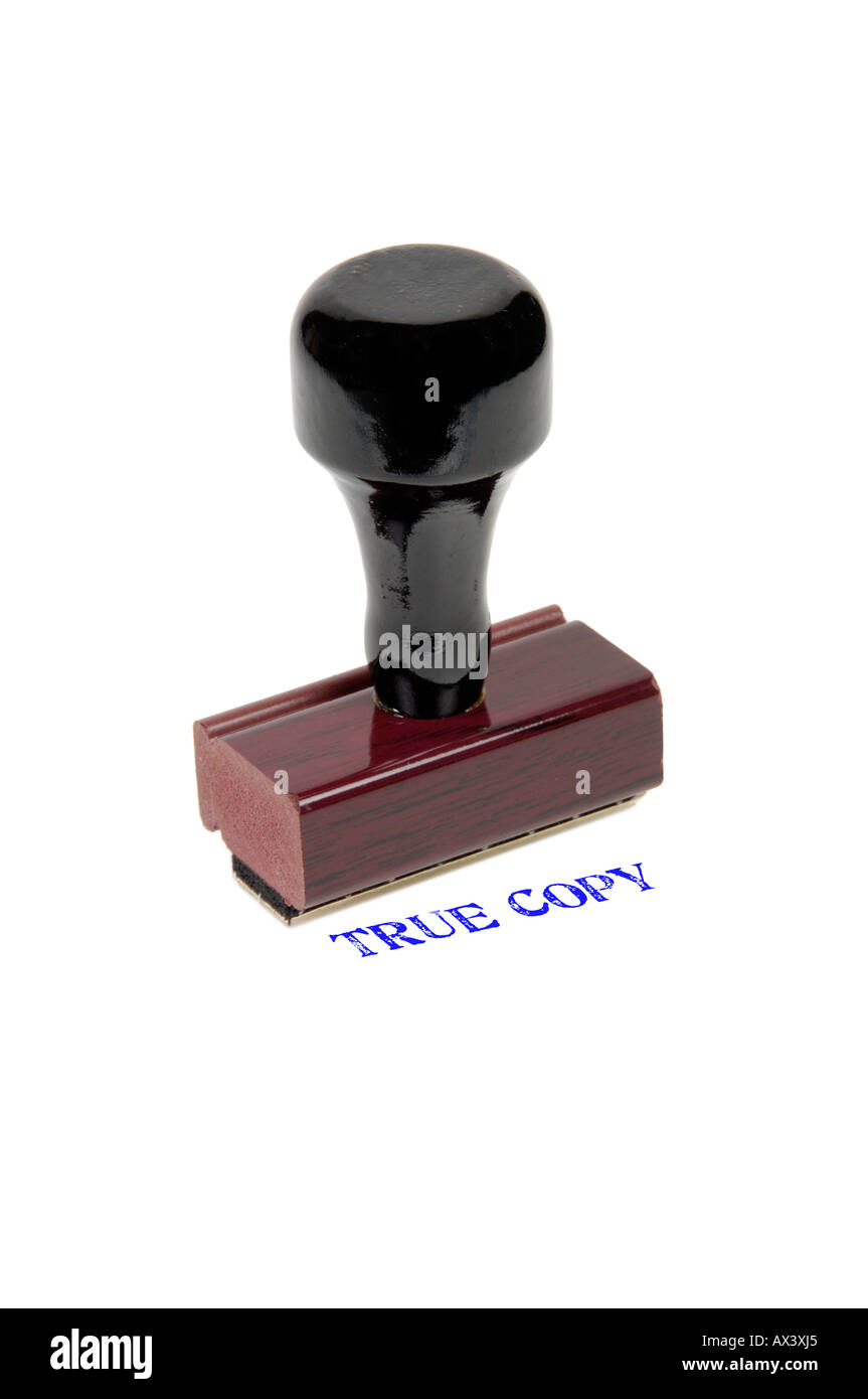 True copy rubber stamp immagini e fotografie stock ad alta risoluzione -  Alamy