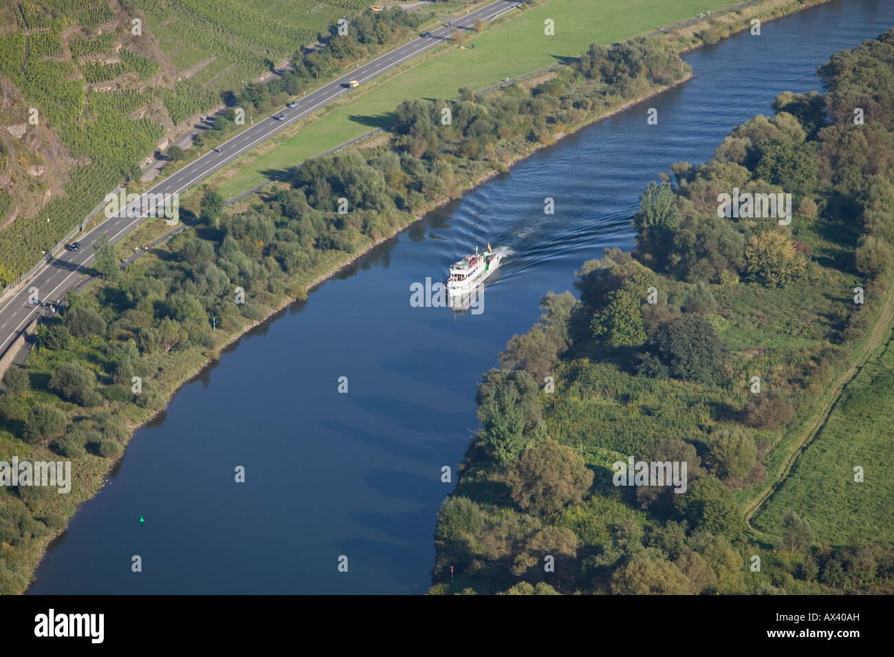 Moselschleife bei Bremm Germania paesaggio vicino Bremm Moselle Foto Stock