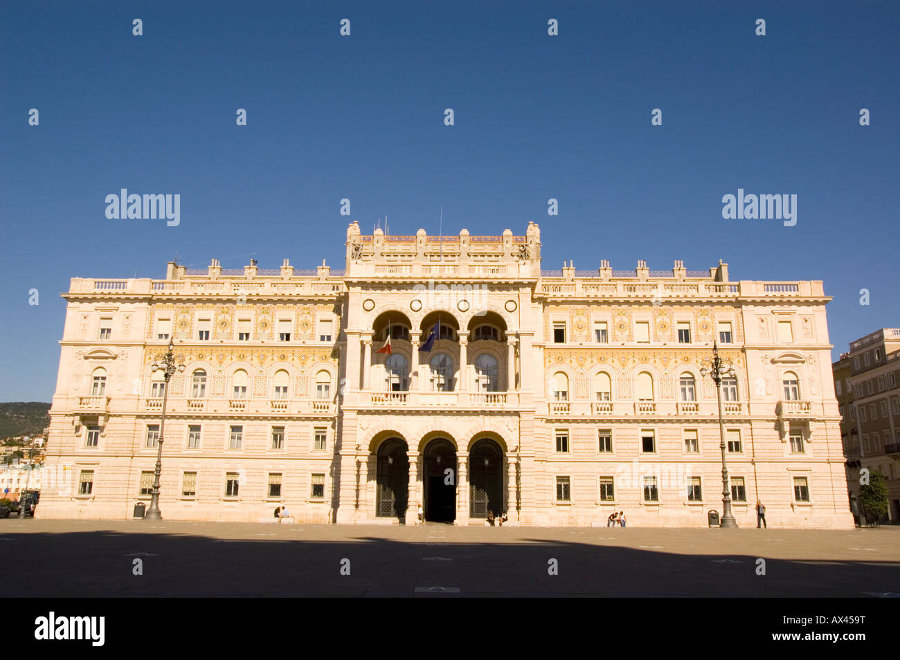 Piazza della Unita d Italia, Trieste Italia Europa Foto Stock