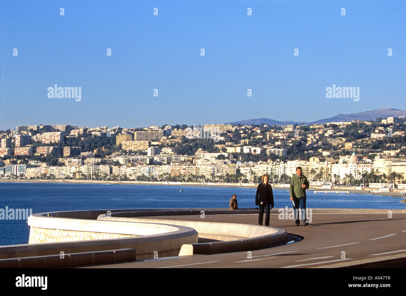 Passeggiate turistiche Nice Alpes-maritimes 06 Cote d Azur Riviera francese Paca Francia Europa Foto Stock