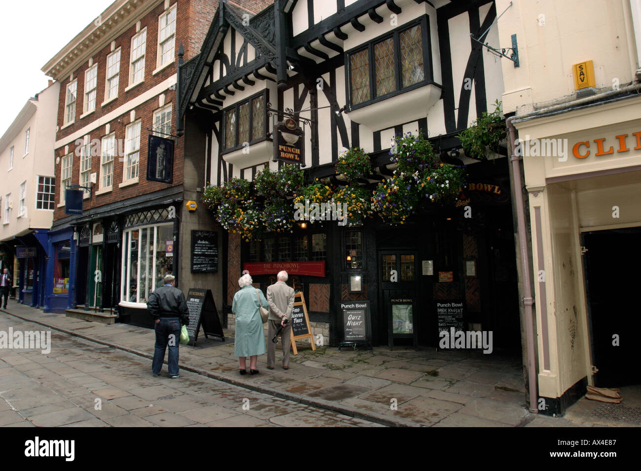 Punch Bowl Public House Stonegate York Foto Stock