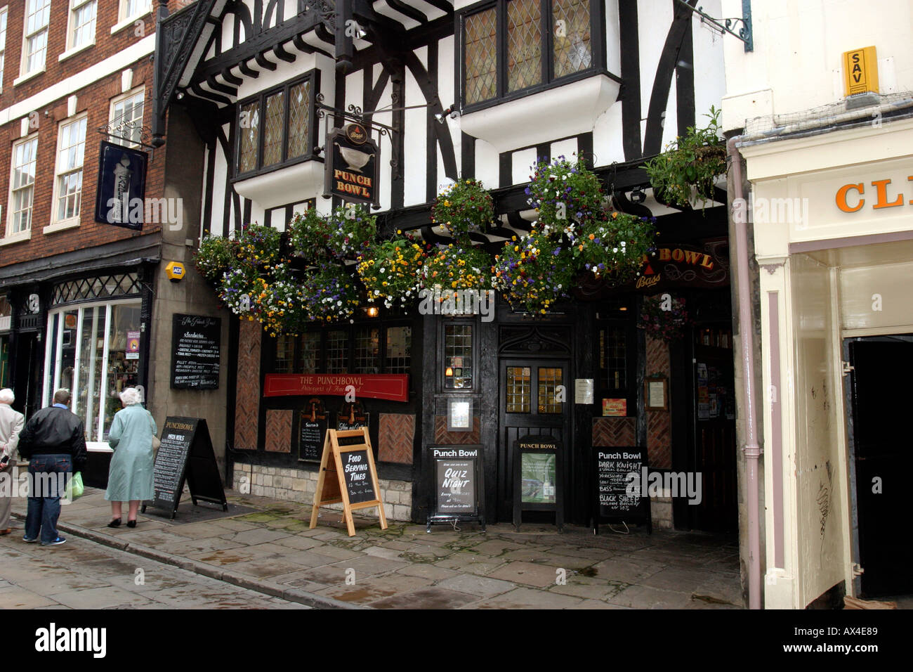 Punch Bowl Public House Stonegate York Foto Stock