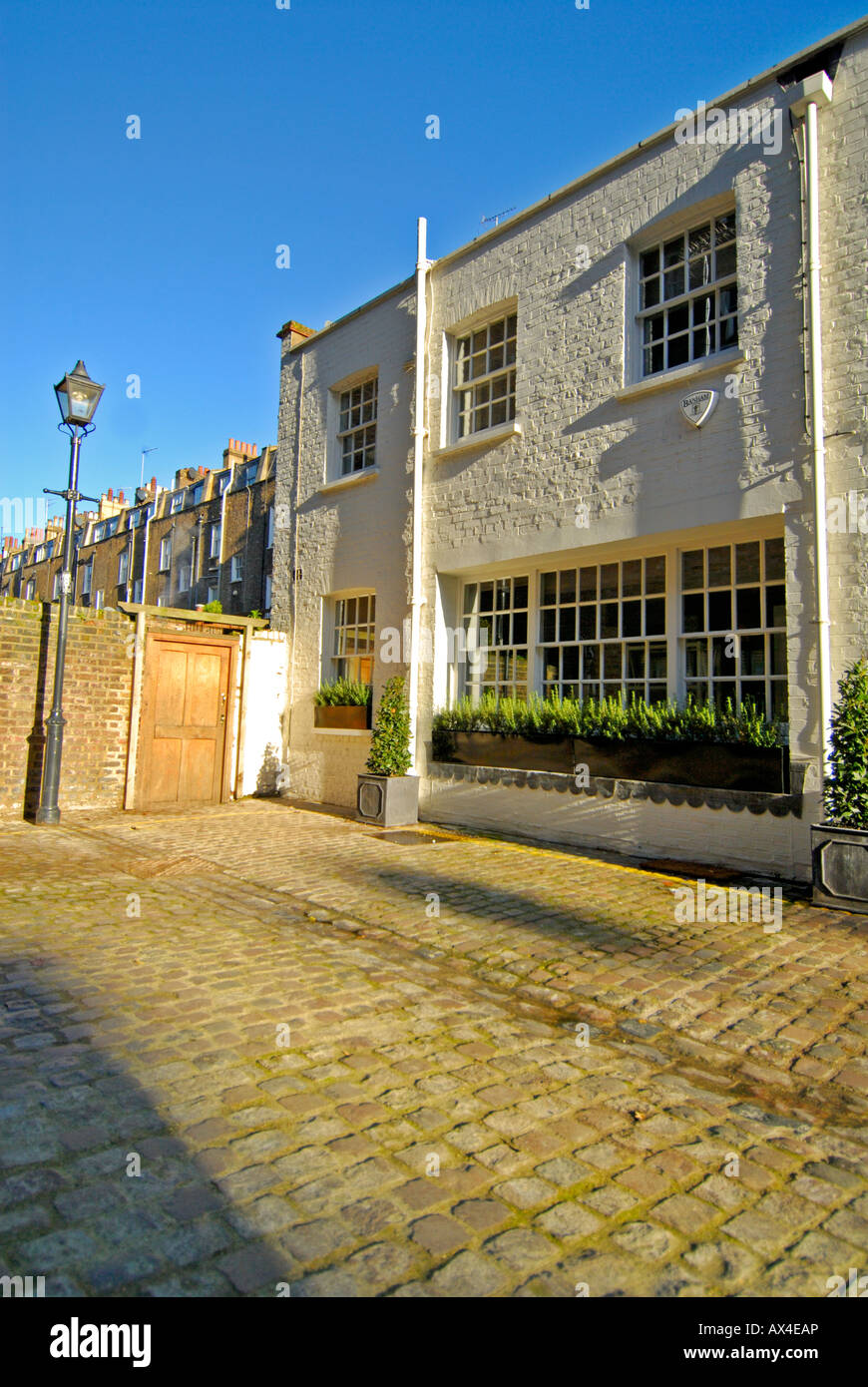 Mews alloggiamento Notting Hill West London W11 Regno Unito Foto Stock
