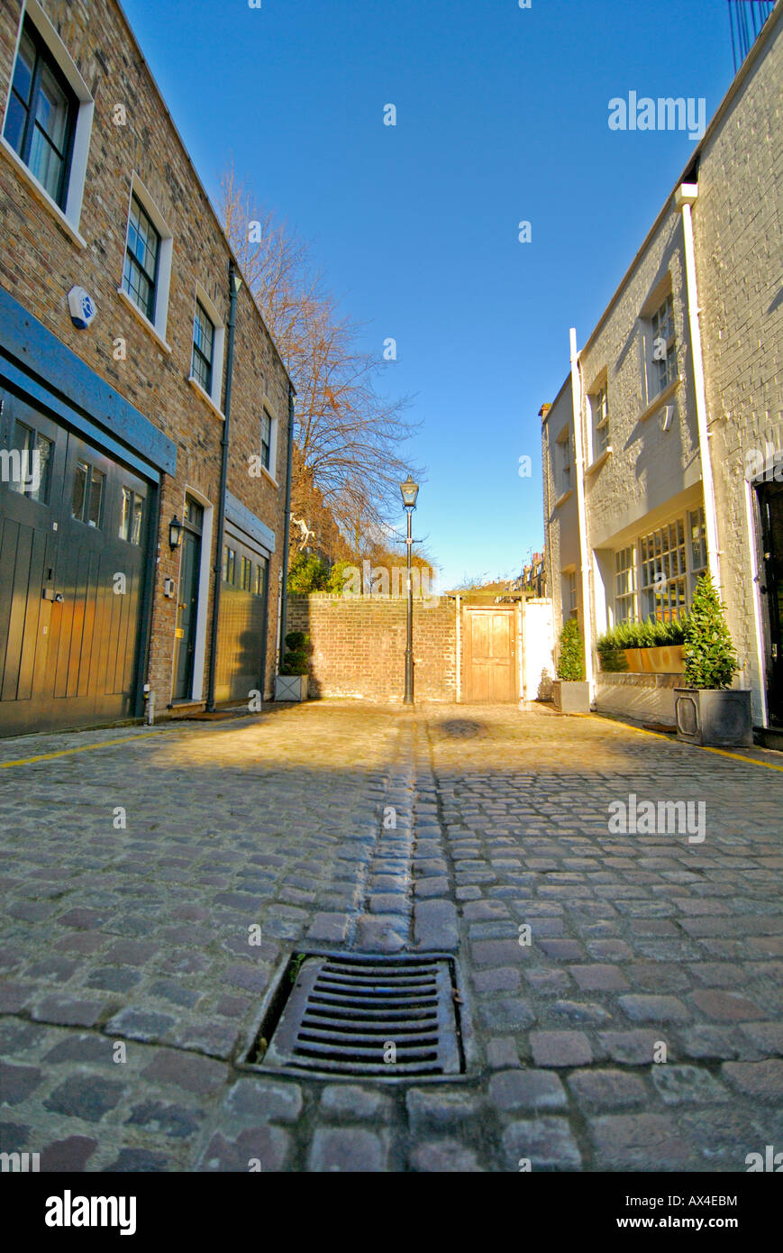 Mews alloggiamento Notting Hill West London W11 Regno Unito Foto Stock
