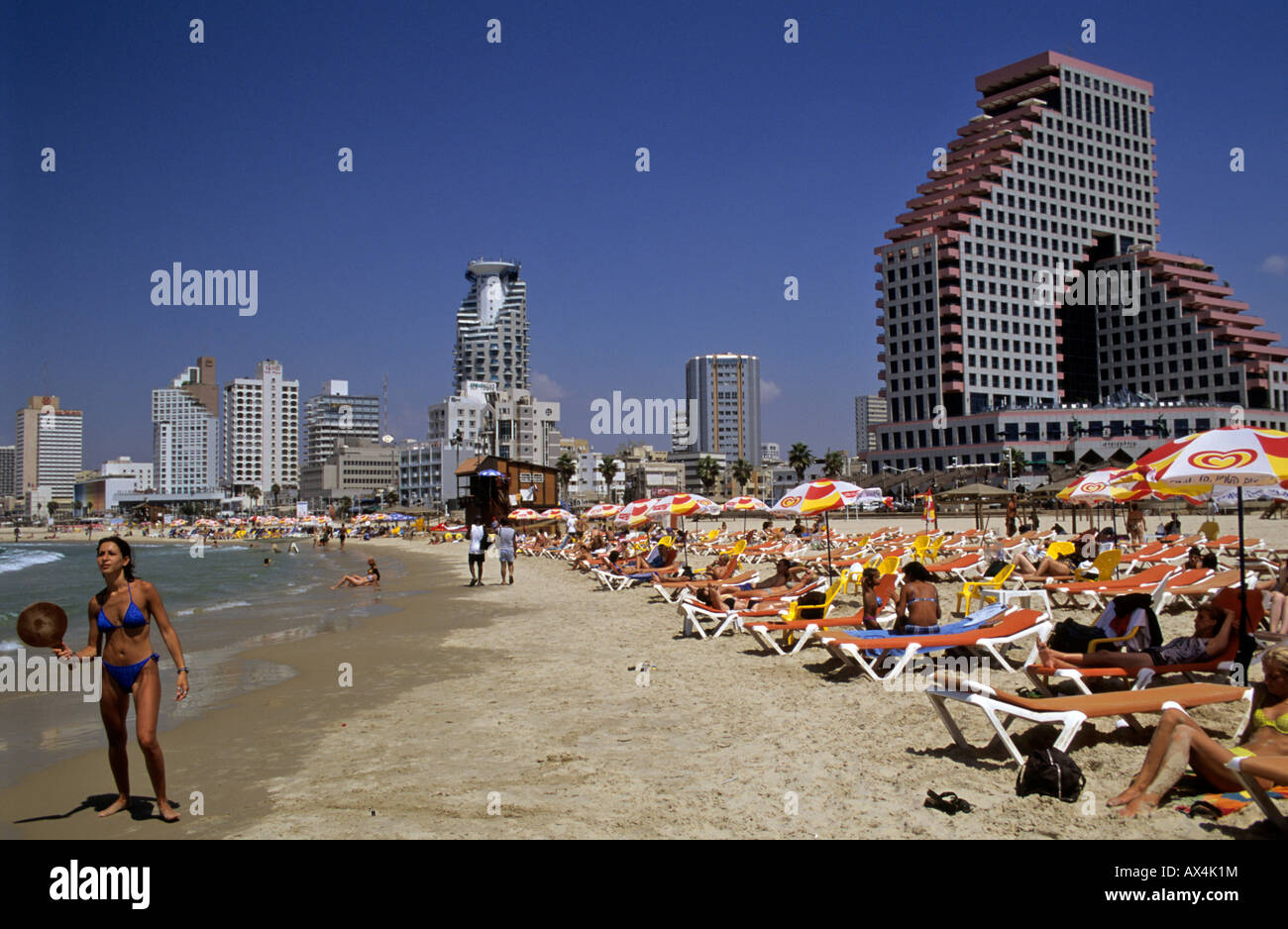 Architettura Israele medio oriente Moyen Orient Tel Aviv Foto Stock