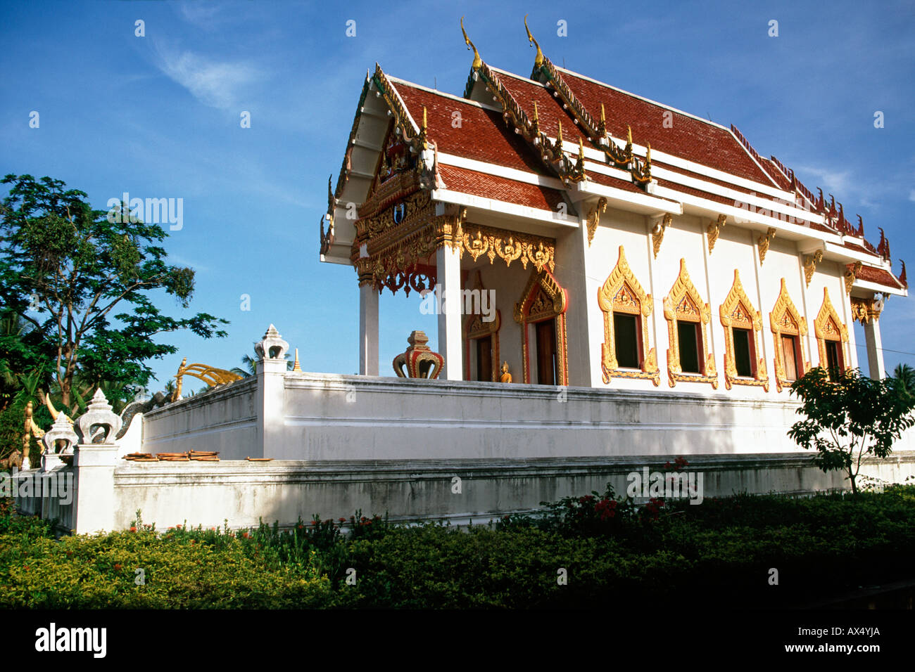 Wat Khunaraam tempio dell'isola di Koh Samui in Thailandia. Foto Stock