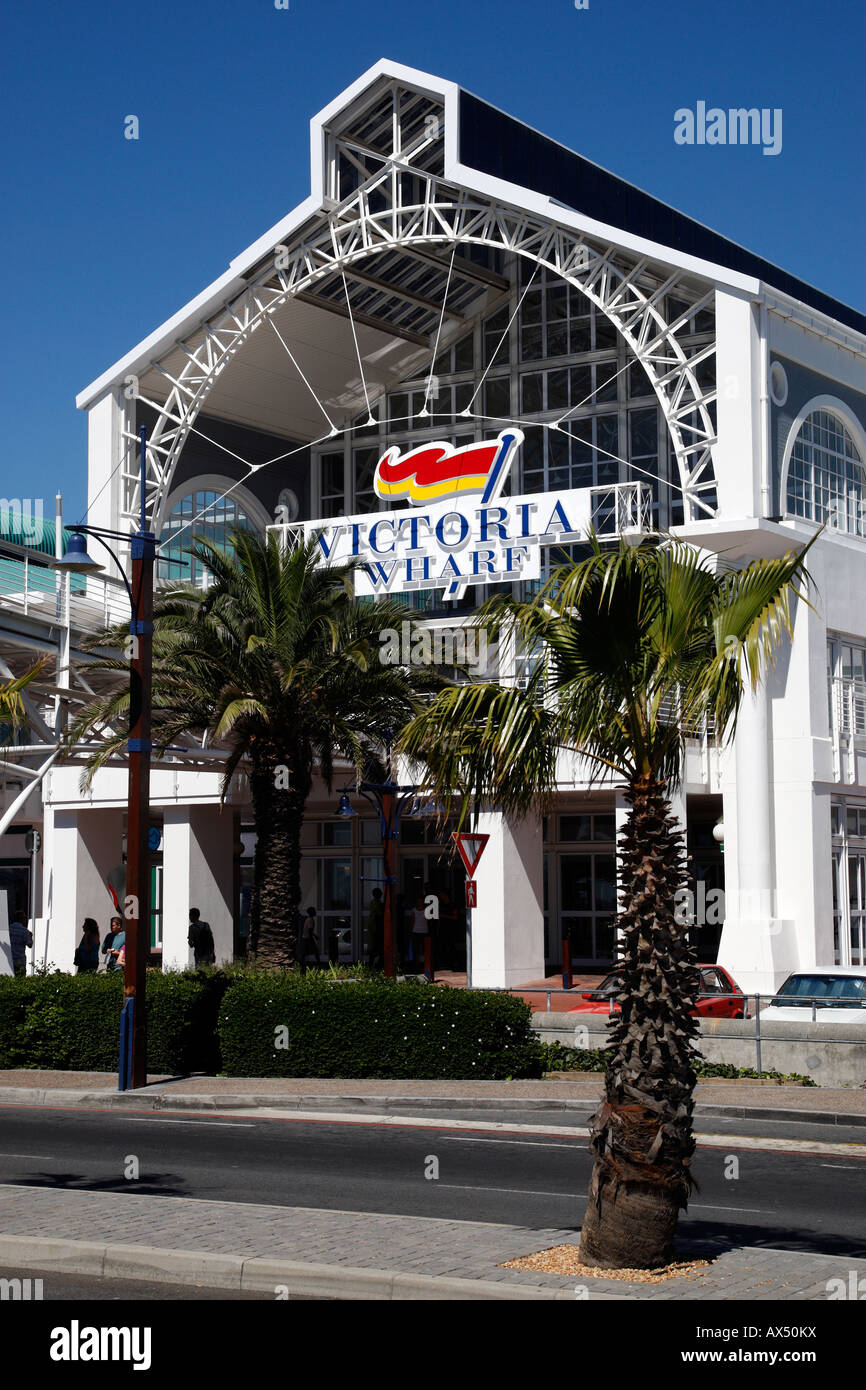 Ingresso al Victoria Wharf lungo frangiflutti boulevard V&A waterfront cape town Western Cape Province sud africa Foto Stock