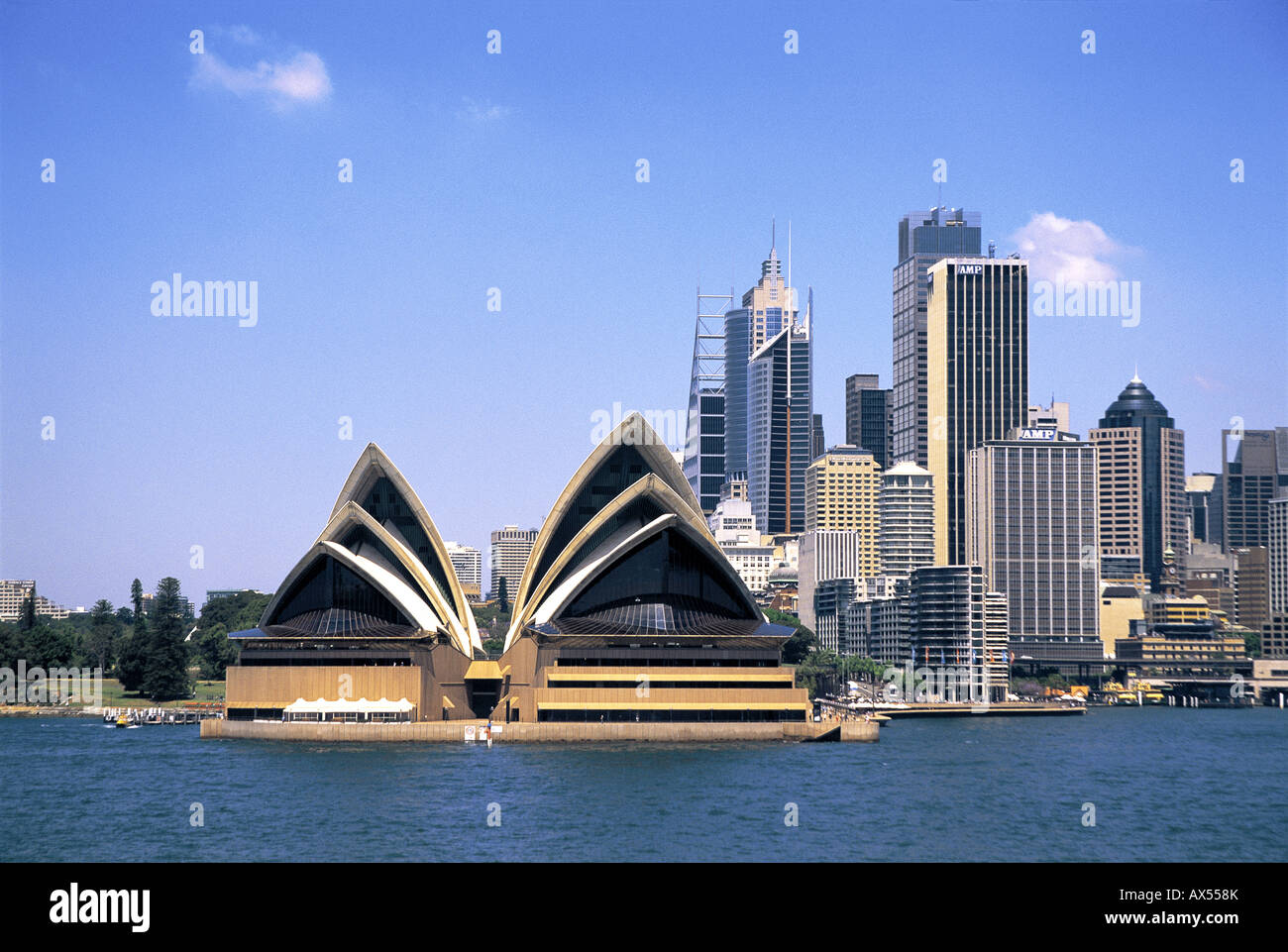 Del Porto e dello skyline della città di Sydney, Australia Foto Stock