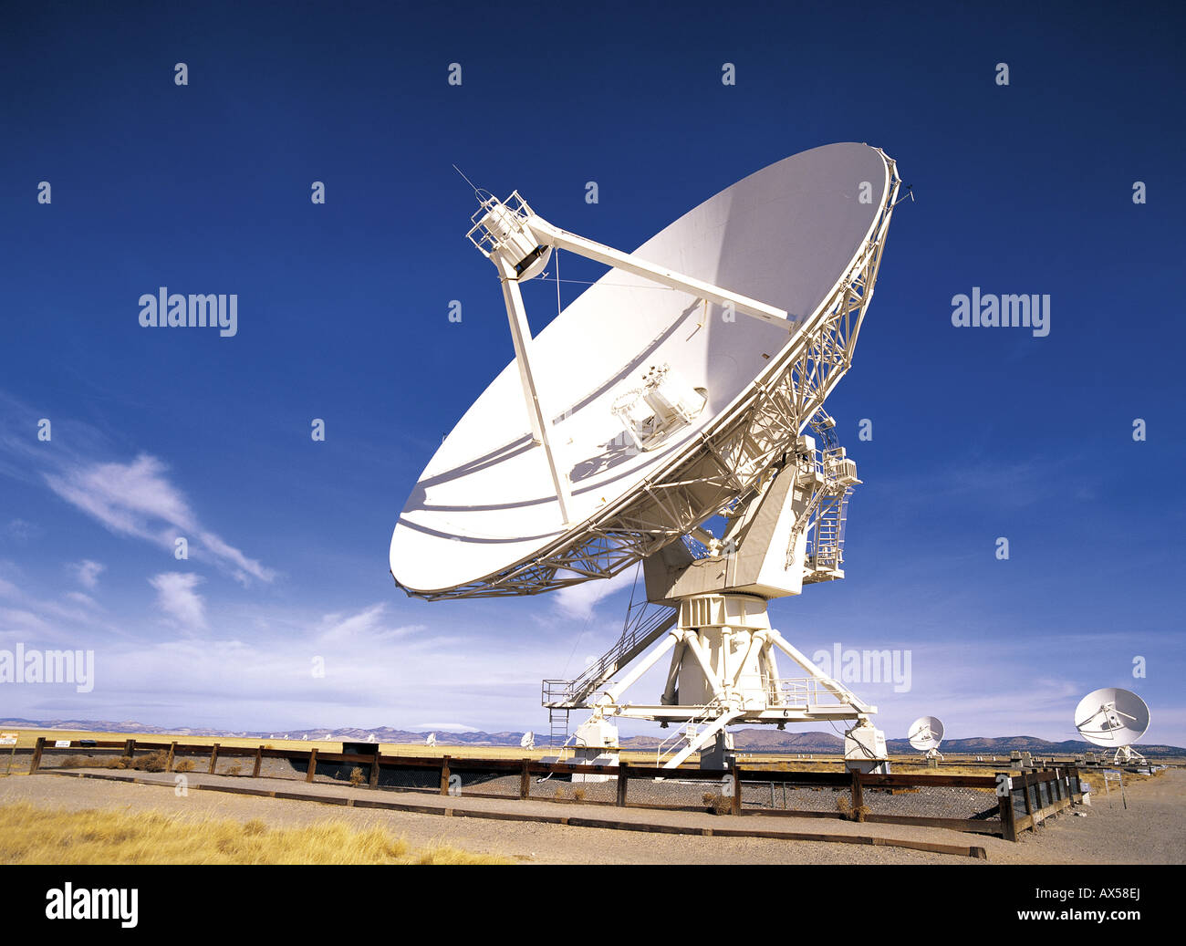 Molto grande schiera (VLA) antenna della radio nazionale osservatorio astronomico vicino a Socorro,New Mexico,USA Foto Stock