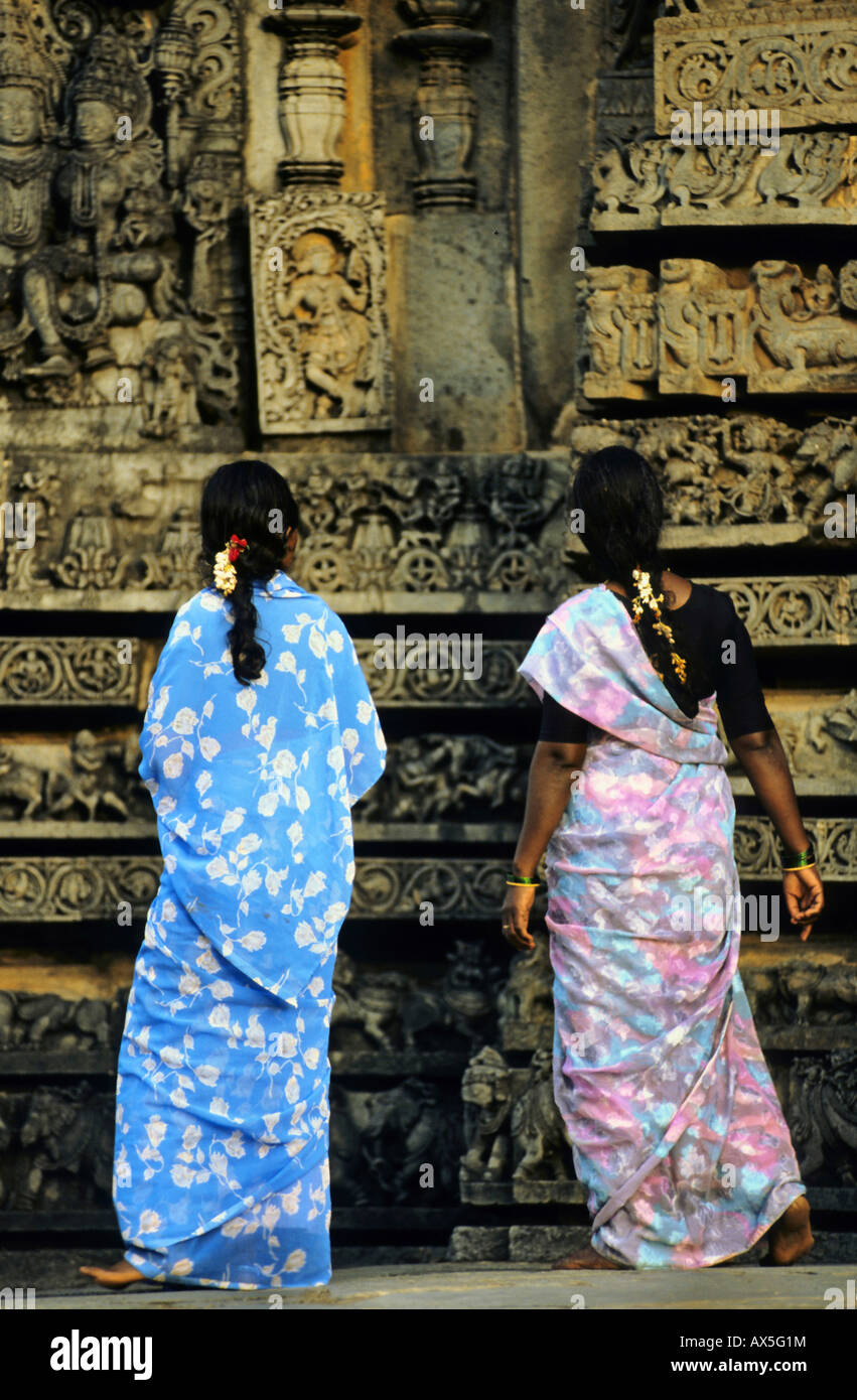 Tempio Chennakesava, Belur, Karnataka, India Foto Stock