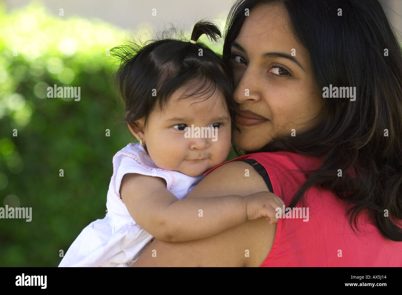 Ispanico la madre e il bambino Foto Stock