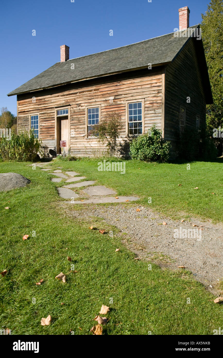 John Brown Farm e recinto sito storico dello stato Nord Elba New York vicino a Lake Placid Montagne Adirondack Essex County Foto Stock