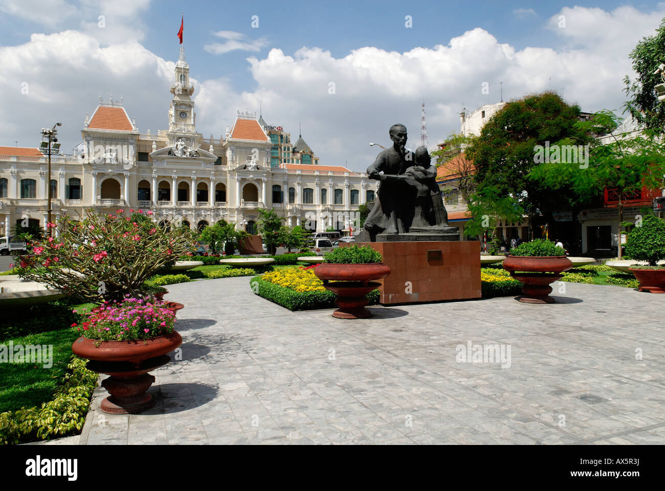 Dallo storico municipio di Saigon, Ho Chi Minh City, Vietnam Foto Stock