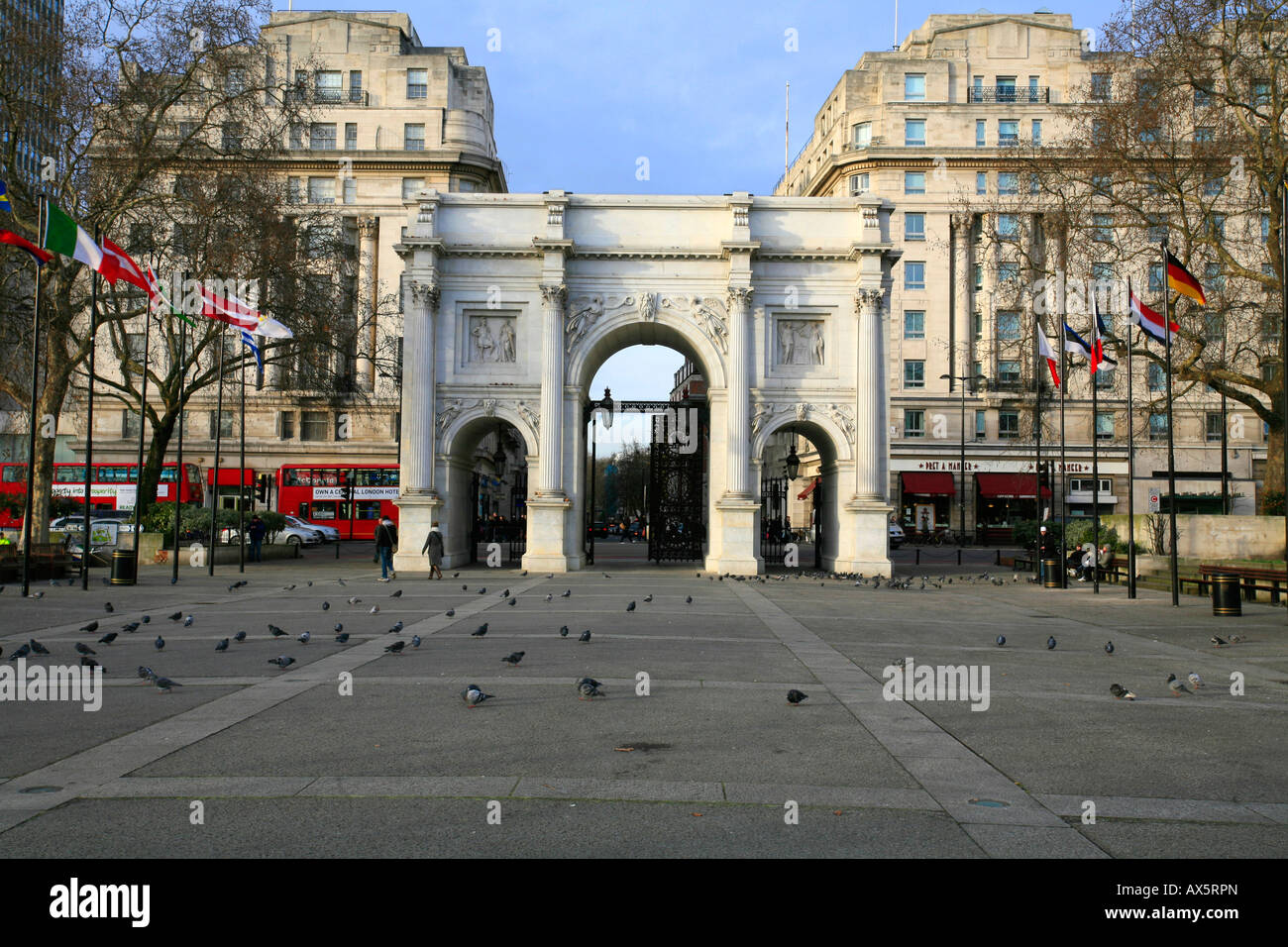 Marble Arch, London, England, Regno Unito, Europa Foto Stock